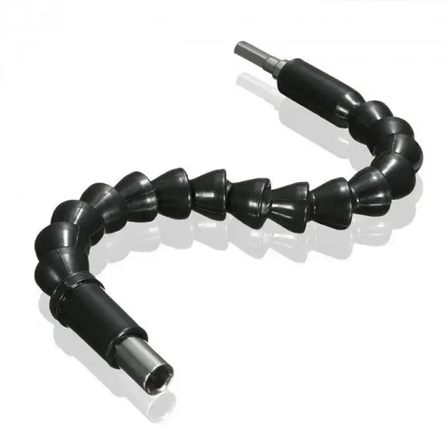 Подовжувач гнучкий для викрутки та дриля Snake Bit 30см чорний, фото 1