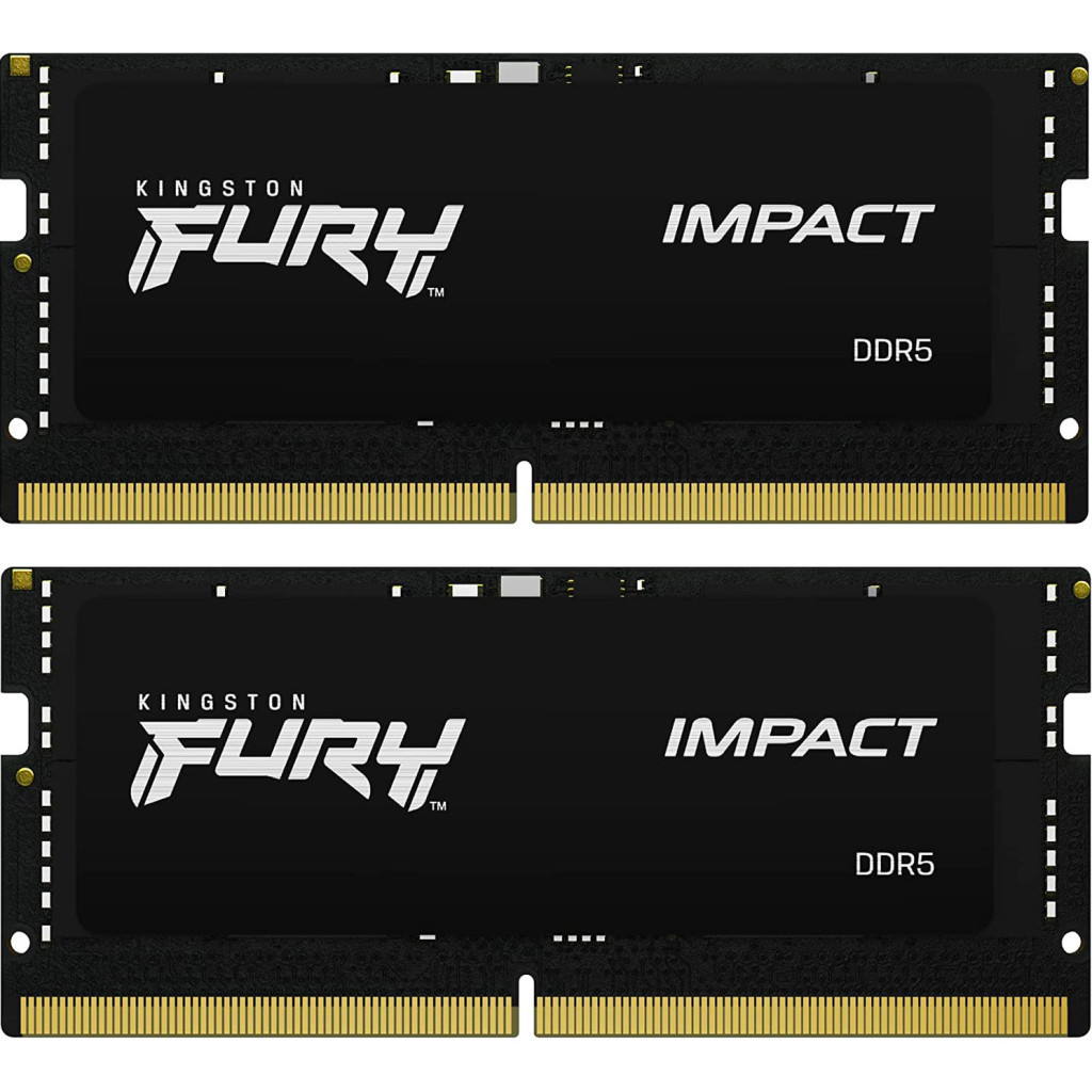 Модуль пам'яті для ноутбука SoDIMM DDR5 32 GB (2x16GB) 6400 MHz Impact Kingston Fury (ex.HyperX)