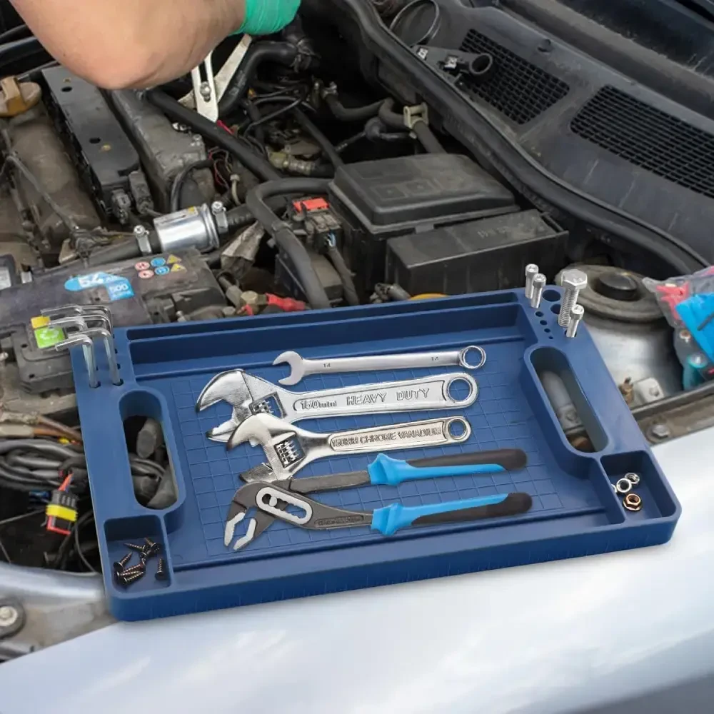 Переносний лоток для інструментів 35,6х23х2,4см, FLEXMAT / Силиконовий органайзер для зберігання інструментів, фото 1