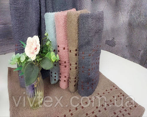 Рушник махровий 50х90 упаковка 8шт., фото 1