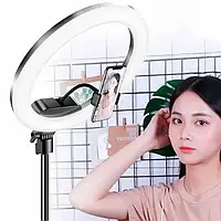 Кільцева LED лампа 30 см з тримачем для телефону / Студійне світло