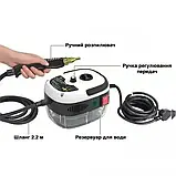 Пароочисник для збирання будинку 2500 Вт з насадками, пристрій для дезінфекції 220 В + аксесуари, 1200 мл, фото 5