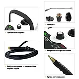 Пароочисник для збирання будинку 2500 Вт з насадками, пристрій для дезінфекції 220 В + аксесуари, 1200 мл, фото 6