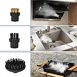 Пароочисник для збирання будинку 2500 Вт з насадками, пристрій для дезінфекції 220 В + аксесуари, 1200 мл, фото 7