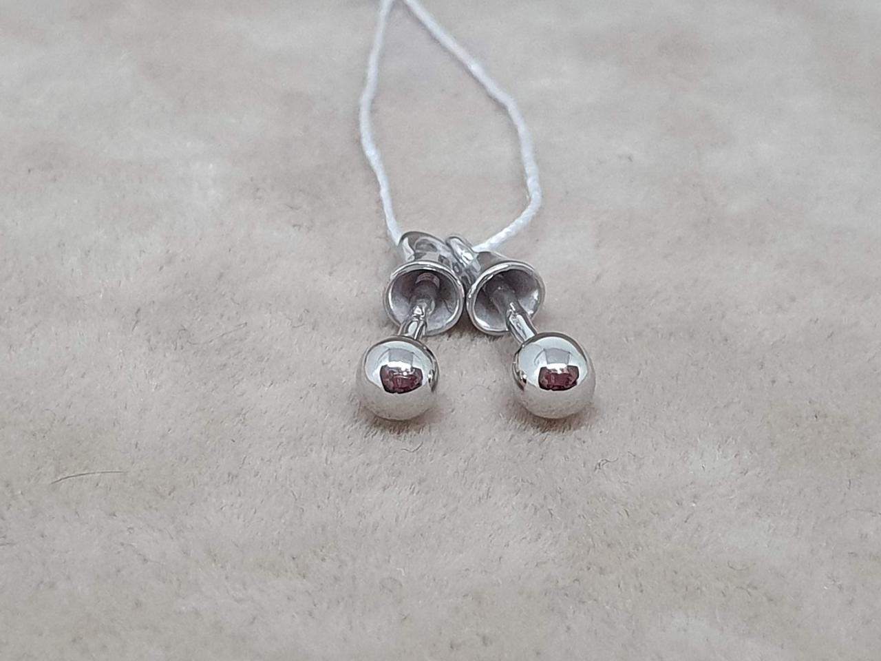 Золоті сережки-пуссети. 580077В