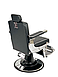 Перукарське чоловіче крісло для стрижки Barber Prime Black VM-09, фото 8