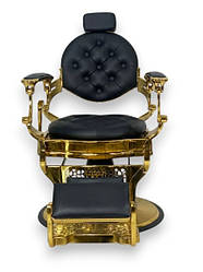 Перукарське крісло Barber з підголівником для салону барбершоп Gold Cardinal