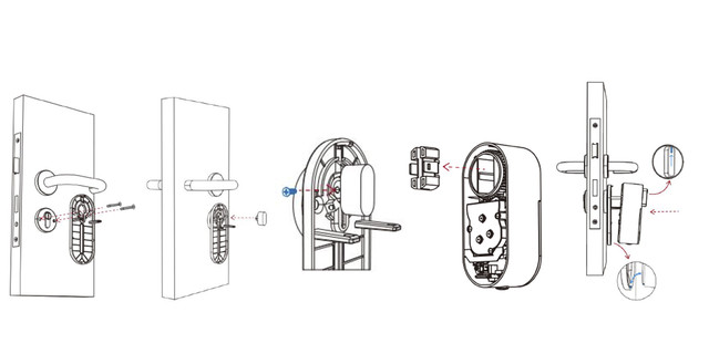 Встановлення електромоторного замка SEVEN LOCK