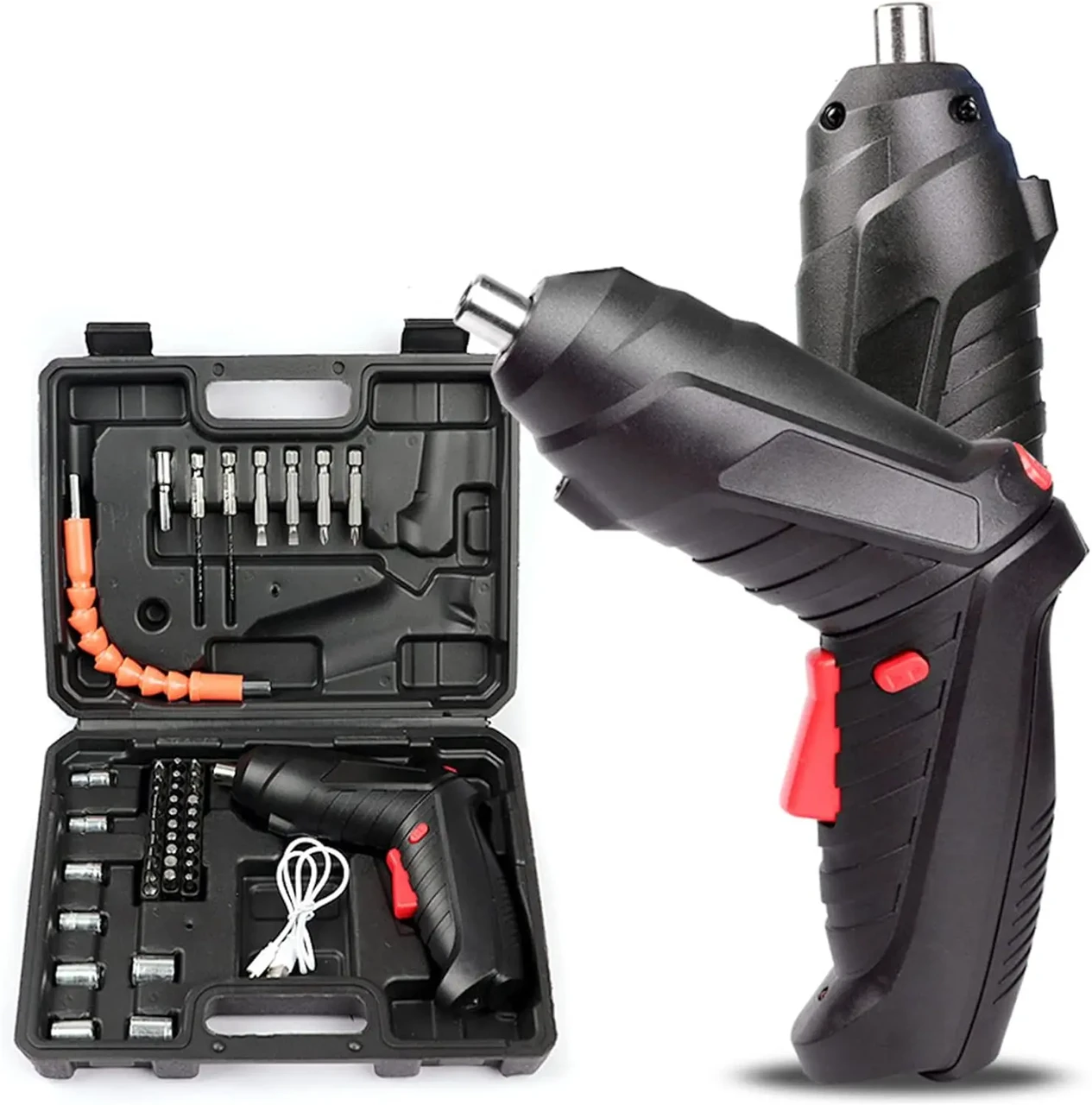 Акумуляторна викрутка трансформер, 48 елементів, міні-шуруповерт, фото 1