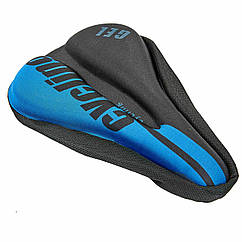 Чохол накладка на сидіння велосипеда гелева SP-Sport Cycling 010B Black-Blue