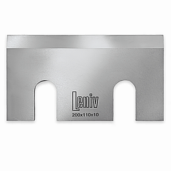 Ніж рубальний / дробильний Leniv 200×110×10 для дробарок, ножі для шредерів, для рубанка, ножі на гільйотину