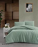 Зелений Тепла постільна білизна / байкова євро розміру фланель 100%-бавовна Туреччина Cotton Collection