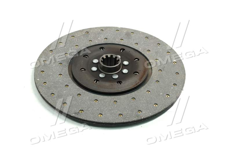 Диск зчеплення ведений КАМАЗ УРАЛ фосфатований латунні заклепки DETALKA 14-1601130-01