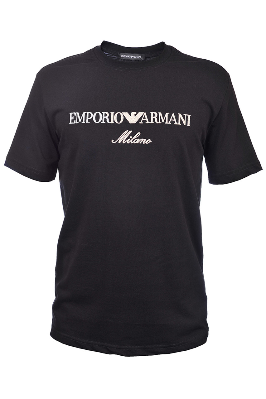 Футболка чоловіча Armani 25-2025 чорна