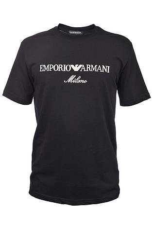 Футболка чоловіча Armani 25-2025 чорна, фото 1