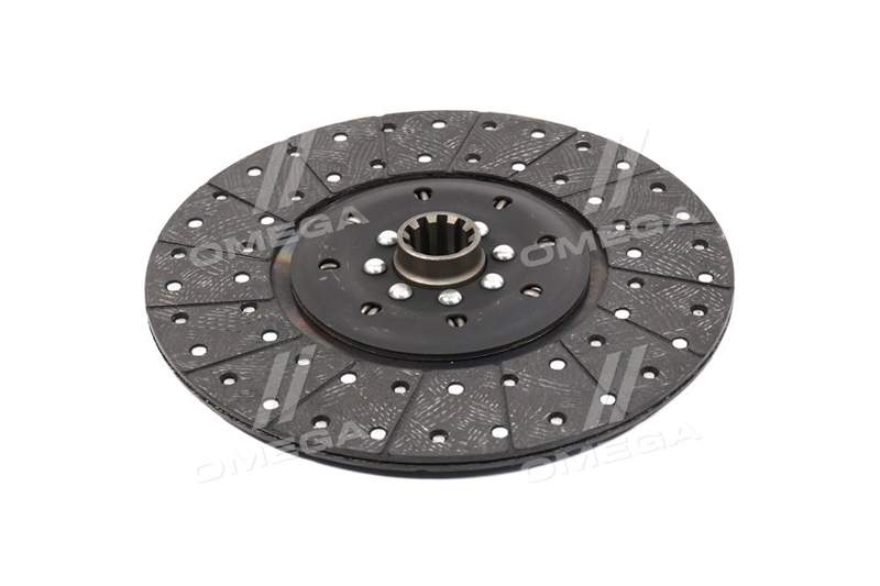 Диск зчеплення ведений КАМАЗ, УРАЛ (фосфатований, еліпсонітова накладка) (DETALKA) 14-1601130