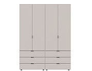 Комплект шаф для одягу Doros Гелар кашемір 155х49,5х203,4см 2 предмети (80737637)