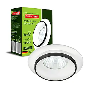 Світильник накладний Eurolamp для ламп GU10 білий LH-GU10(W/B)N1, фото 1