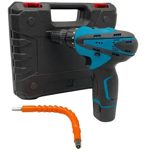 Акумуляторний Шуруповерт 12 V, шуруповерт з набором, фото 1