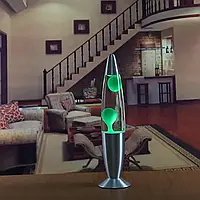 Зелена Нічник-світильник "Лавова лампа" 37 см Лава лампа