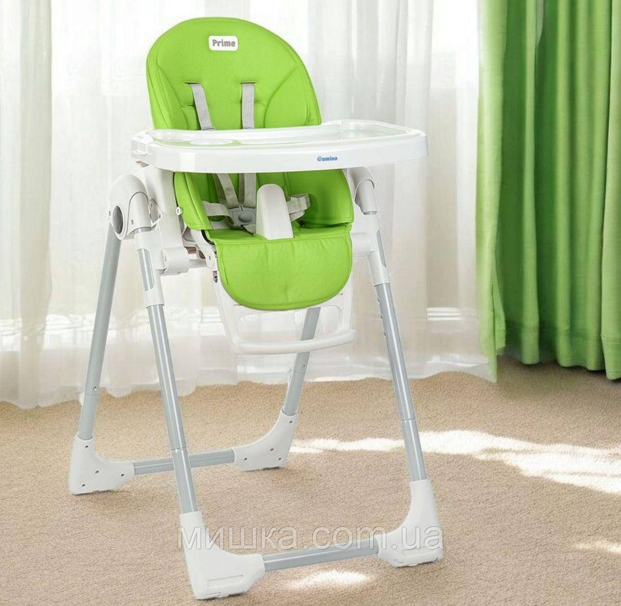 Дитячий стільчик-трансформер для годування ME 1038 PRIME GREEN APPLE, зелений, фото 1