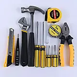 Набір інструментів універсальний у валізі 12 предметів у пластиковому кейсі, фото 3