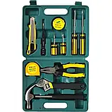 Набір інструментів універсальний у валізі 12 предметів у пластиковому кейсі, фото 4