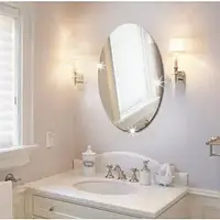 Дзеркало Акрилове Декоративне Овальне (Самоклійне) 27см×42см×1мм