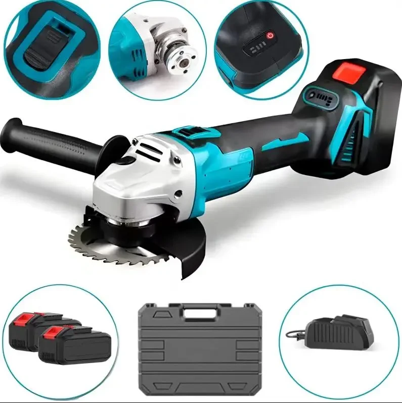 Потужна акумуляторна болгарка в кейсі LITHIUM POWER компактна акумуляторна болгарка, 2 акумулятори 24V, фото 1