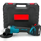 Потужна акумуляторна болгарка в кейсі LITHIUM POWER компактна акумуляторна болгарка, 2 акумулятори 24V, фото 3