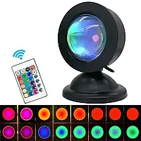 Світлодіодний світильник проекційний 16 режимів свічення HA-119 USB Світильник з ефектом заходу сонця