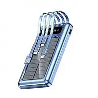 Мобільна зарядка Power Bank на сонячній батареї UKC 10000 mAh Solar
