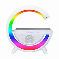 Розумний світильник/Нічник з бездротовою зарядкою для телефону/Bluetooth-колонка