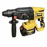 Акумуляторний безщітковий перфоратор із двома акумуляторами 18V 5Ah в кейсі ударний PD2A-18-M2, фото 3