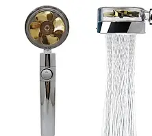 Душова насадка-турболейка з турбонаддувом 360 градусів