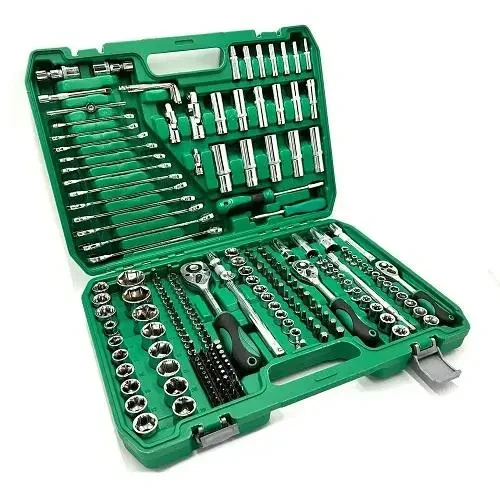 Набір інструментів з тріскачкою 216 предметів у кейсі, фото 1