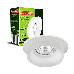 Світильник накладний Eurolamp для ламп GU10 білий LH-GU10(W/W)N2, фото 1