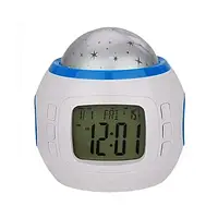 Нічник-проектор зоряного неба з годинником 1038