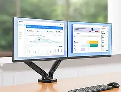 Настільне кріплення для двох моніторів (кронштейн) 17"-30" NB F160