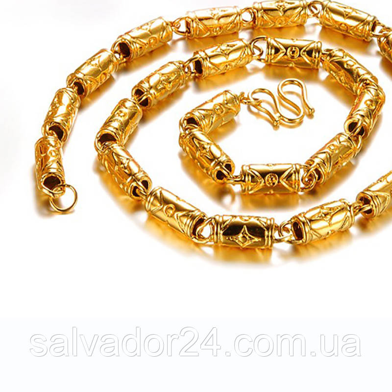 Чоловічий ланцюг Gold filled 18k, фото 1