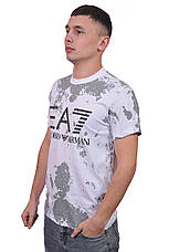 Футболка чоловіча Armani 25-A500 біла, фото 4