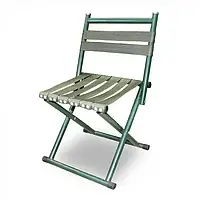 Складаний стілець для пікніка та риболовлі зі спинкою 45 см C-1