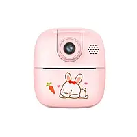 Рожевий Фотоапарат дитячий M4 для миттєвого друку
