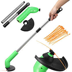 Ручна бездротова газонокосарка на батарейках Zip Trim / Міні газонокосарка для саду