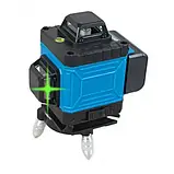 Лазерний 4D 16-лінійний зелений нівелір 24V 5Ah, самовирівнюється рівень для вимірювання перетину 16 променів на 360 в кейсі, фото 2