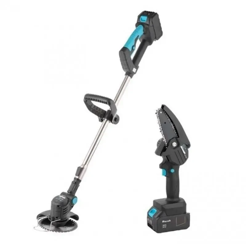 Міні пила ланцюгова+триммер акумуляторний KRAFFTEC КRА-808 (комплект), фото 1