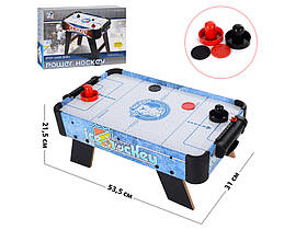 Аерохокей ZC 3001+1 повітряний, розмір гри 53,5-31-висота 21,5 см, на ніжках, працює від мережі 220 вольт.