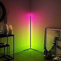 Кутовий LED торшер Ledox Design з пультом та регульованою яскравістю 330 колірних комбінацій