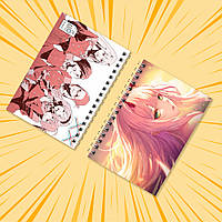 Блокнот на пружині в клітинку 48 арк. Darling in the FranXX / Милий у Франксі 007