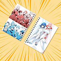 Блокнот на пружині в клітинку 48 арк. Darling in the FranXX / Милий у Франксі 021